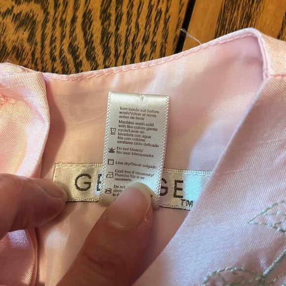 Worn once George pink embroidered flower dress - Picture 9 of 16